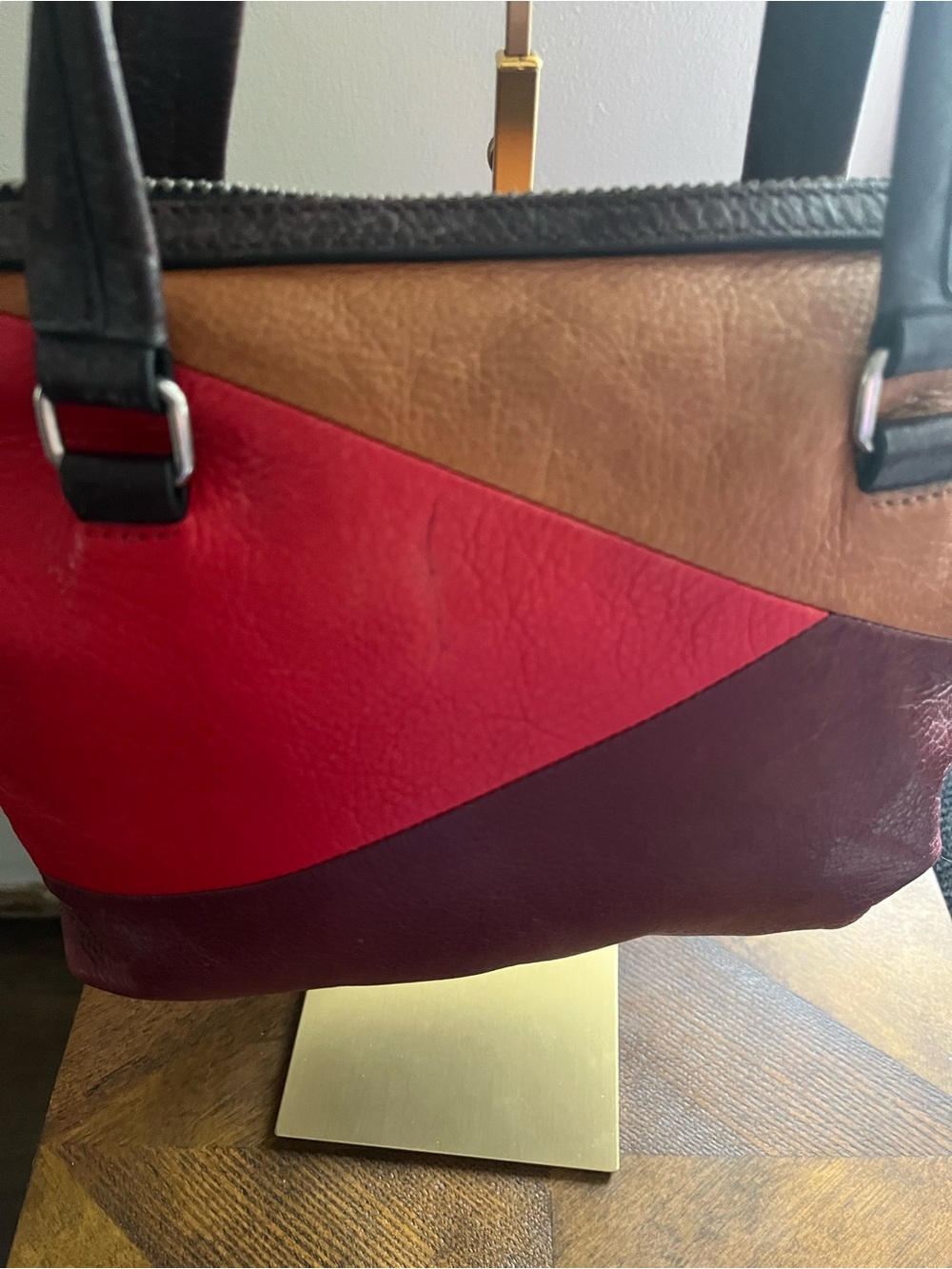 Fossil Dawson patchwork leather satchel - Picture 3 of 9